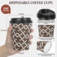 thumbnail image 2 of Treamon Paper Cups Hot Cups, Disposable To Go Cups with Lids, 12 oz 100 Count, 2 of 6