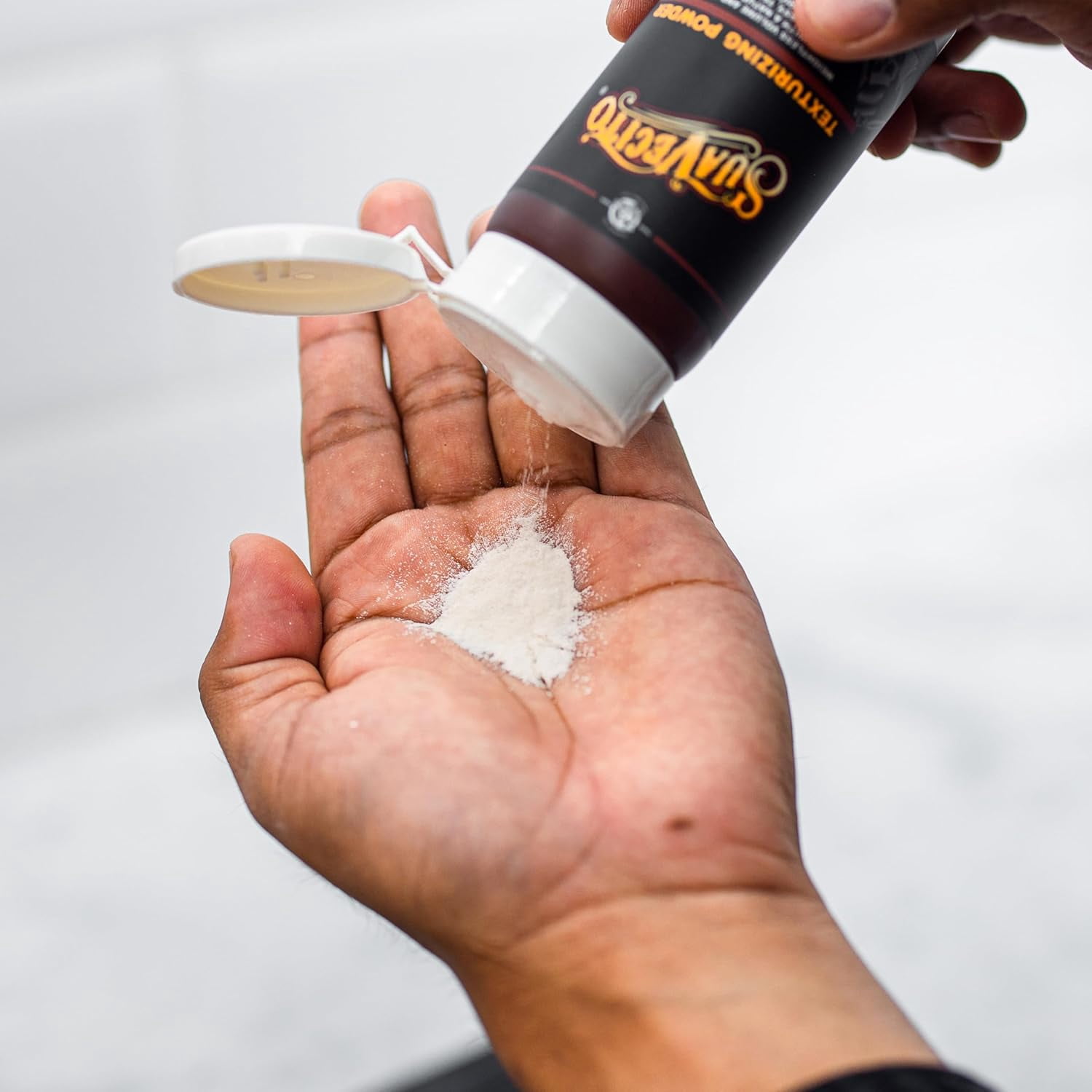 Suavecito Texturizing and Volumizing Hair Styling Powder with Shine Free Matte Finish and Strong Hold - No Mess, Oil Absorbing, Long Lasting - 1 oz