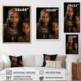 thumbnail image 4 of Designart "Tribes Sanbushmen African Southern II" African Tribes Floater Framed Wall Decor, 4 of 7