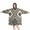 Brown Geometric Triangle-1, variant on Wearable Oversized Blanket,Boho Golden Ethnic Pattern Wearable Blanket Hoodie for Adults,Cozy Hooded Blankets with Super Pockets,Super Warm Fuzzy Pullover for Women & Men