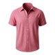 thumbnail image 4 of Ceisia Men's Solid Color Short Sleeve Linen-like Shirt Breathable Summer Beach Shirt with Chest PocketPinkS Gifts, 4 of 8