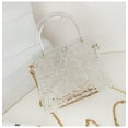 thumbnail image 3 of Baguery Clear Acrylic Jelly Crossbody Bag - Graffiti Candy Color Trapezoid Box Handbag with Handle (4.72×4.33×2.36in), 3 of 10