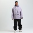 thumbnail image 6 of Xfvqtps Men Snowboard Jacket Ski Coat Zipper Multiple Pockets Waterproof Snow Jackets Winter Hooded Mountain Coat Purple, 6 of 9