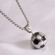 thumbnail image 1 of Collar de fútbol de acero inoxidable 304 de titanio con personalidad europea y americana para hombre creativo, 1 of 6