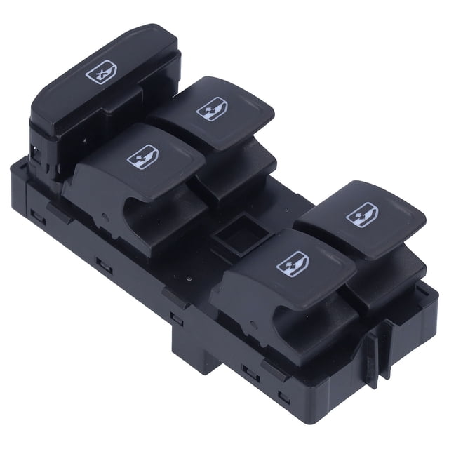 5G0 959 857 D, Window Master Switch High Strength Quick Response High Sensitivity Black ABS Metal Durable For Car Replacement For Leon 2020