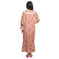 thumbnail image 4 of Moomaya Printed Nightdress For Ladies Cotton Ruffled Border Nursing Nightwear, 4 of 5