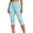 Light Blue, variant on ZKunhua Women's High Waisted Slim Fit Capri Pants Button Casual Everyday Stretch Solid Color Classic Cropped Dress Pants (White,XL)