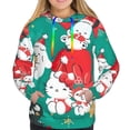 thumbnail image 2 of Lsque Sanrio Pattern Casual Women's Hoodie,Hooded Sweatshirt with Kangaroo Pocket,Pullover Hoodie with Eye-catching Drawstrings-Medium, 2 of 8