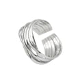 thumbnail image 2 of Qarigey Anillos ajustables de múltiples capas para fiesta de disfraces, banquete, viaje, moda, anillo de cobre abierto, joyería, regalo de Ropa, zapatos y accesorios Miscelánea Oro blanco, 2 of 6