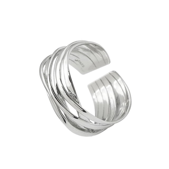 Mujeres Hombres múltiples capas anillos Cosplay fiesta banquete viaje moda abierto cobre anillo mano joyería decoración regalo de cumpleaños Ropa, zapatos y accesorios Miscelánea Oro blanco Qarigey AP019079-01