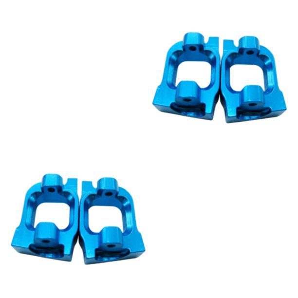 Vogacara 2pcs Front For LC RC Performance Front Durable Hub For 1/14 Hub Carrier For LC Performance Workmanship Alloy Hub azul 2Conjunto