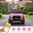 thumbnail image 5 of 12V Ride on Toy for Kids, Licensed Toyota LC250 2024 Powered Ride on Car with Remote Control, Kids Electric Cars for Boys Girls 3-5 with Bluetooth, Music, LED Lights, 3 Speeds, 4 Wheelers, Pink, 5 of 9