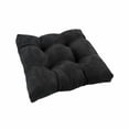 thumbnail image 5 of 19-inch Squared Microsuede Tufted Dining Chair Cushion - Saddle Brown, 5 of 7