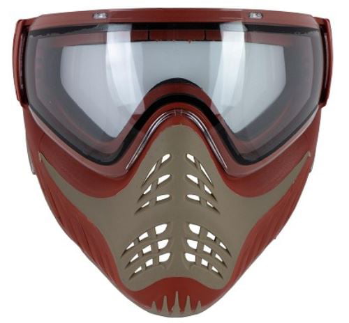 Red NEW V-Force Armor Paintball Mask Goggle w/Visor 
