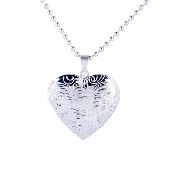 DIY Heart Pendant,Heart Box Necklace Picture Open Picture Frame Pendant Heart Box Necklace Unparalleled Experience