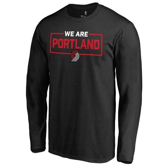 Men's Black Portland Trail Blazers We Are Iconic Collection Long Sleeve T-Shirt