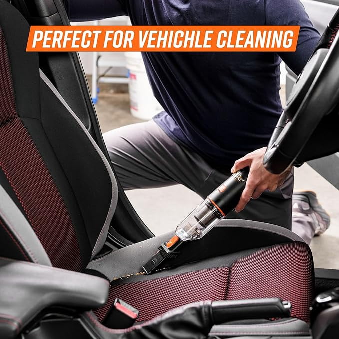 Armor All AA07V7 Cordless Handheld Car Vacuum, 7.4V Portable Cleaner with USB Charging