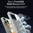 thumbnail image 4 of Nalacover Rugged Case for iPhone 15 Plus with Built-in Aroma Diffuser, Heat Dissipation Alloy Metal Phone Cover, Shockproof Anti-Scratches Lens Protection Case for iPhone 15 Plus, Black, 4 of 8