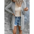 thumbnail image 2 of SpringTTC Women's Open Front Cardigan Button Down Casual Outwear, 2 of 4