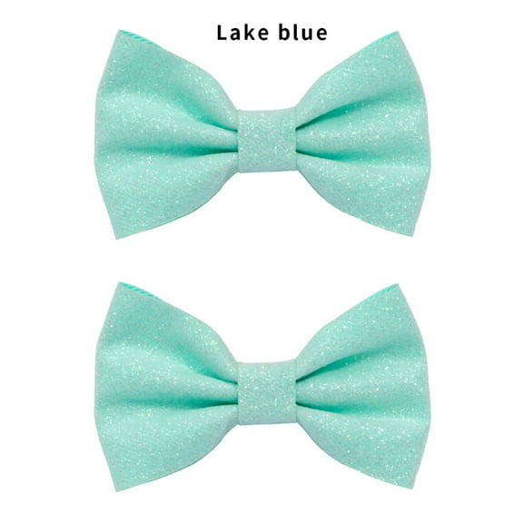 XEGLSBU Baby Girl Bows 6-12 Months Light Yellow Girls Solid BlingBling Baby Bow Hair Accessories Clips Hair Toddler 1Pair Kids Hair Accessories Baby Girl Bows Clips Light blue One Size