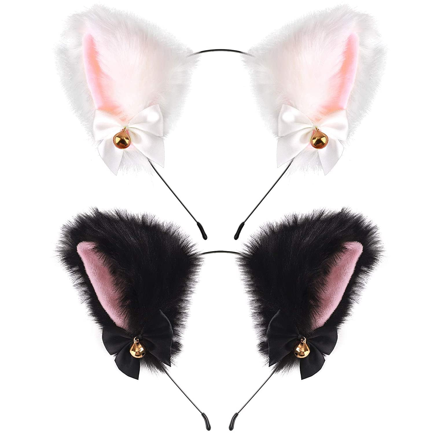 2Pcs Cat Headband for 18" American Cute Hairband Doll Accessories Toys 