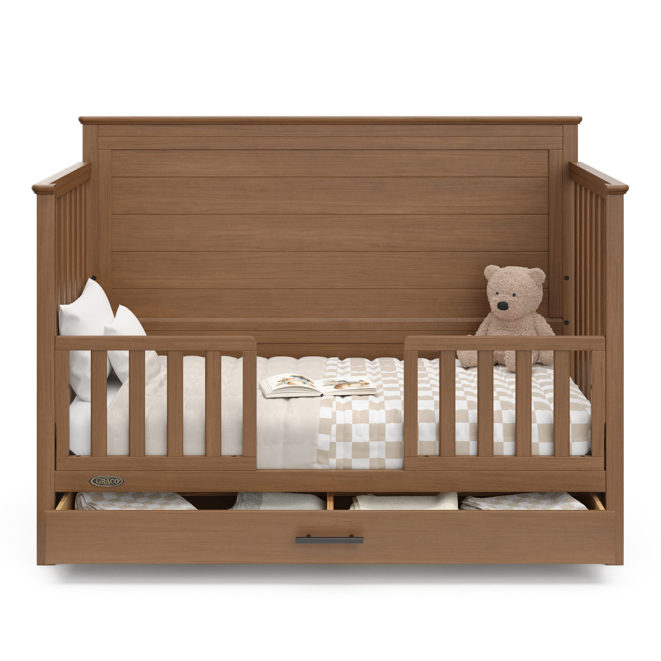 Graco Tristan Convertible Crib With Drawer - Hazelnut