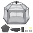 thumbnail image 1 of Baby Playpen UFUNAL portátil con colchón inflable y sombrilla, 1 of 7