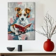 thumbnail image 5 of Parson Russell Terrier Decor Poster Unframe, Parson Russell Terrier Dog Canvas Wall Art, Dog Reading Book Canvas Print Painting Poster Wall Decor Dog Lovers Gifts, 5 of 6