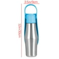 thumbnail image 4 of Stainless Steel Dog Water Bottle - 27 oz Portable Travel Dog Bottle & Bowl, Leak Proof Stainless Steel Metal Pet Water Bowl Dispenser for Camping, Hiking, Traveling, Walking (27oz, Sky Blue), 4 of 8