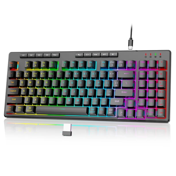 Teclado inalámbrico para juegos Redragon K517 Pro con retroiluminación RGB