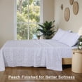 thumbnail image 6 of RUVANTI 100% Organic Cotton Sheets - California king Sheet Sets - 4 Piece Percale Weave Bedding, Crisp, Cooling & Breathable, Soft & Durable, 16" Deep Pocket, Hotel Quality Sábanas - Multi Paisley, 6 of 7