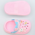 thumbnail image 4 of ZHOGXU Baby Boys Girls Sandals Soft Cute Cartoon Design Slip On Lightweight Comfortable Hollow Summer Shoes For Beach Pool Outdoor Activities,Pink,2-3 Years, 4 of 5