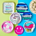 thumbnail image 2 of Dreamy Unicorn Disposable Paper Plates, 9", Multicolor, 10 Count, by Way To Celebrate, 2 of 5