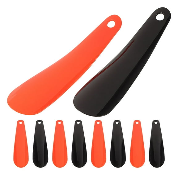 KALLORY  10 Pcs Kids Shoe Trees for Men Shoehorn Short Handle Travel