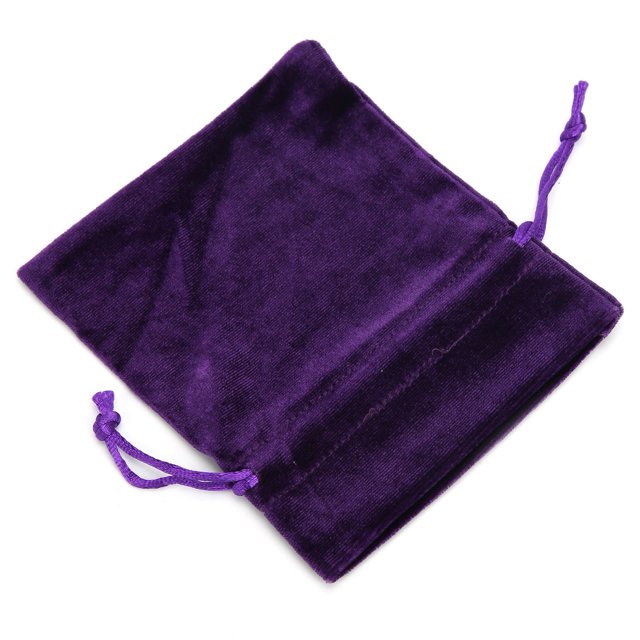 Bolsa Con Cordón, Bolsa De Tarot De Apariencia Elegante Para Joyería Para Monedas Para Tarjetas Anggrek Púrpura