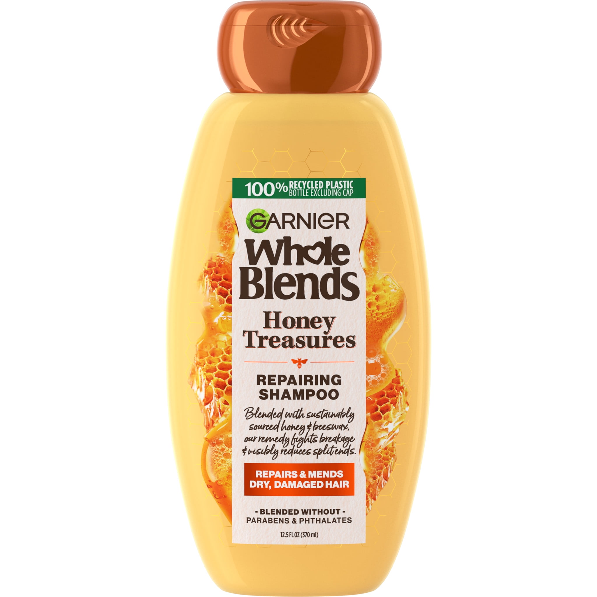 Garnier Whole Blends Honey Treasures Repairing Conditioner with Royal Jelly Honey, 22 fl oz