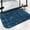 White-2, variant on Ultra Soft Absorbent Bath Mat 20x31.5 Inch Fluid Smoke Aurora Art Style, Denim Jean Print
