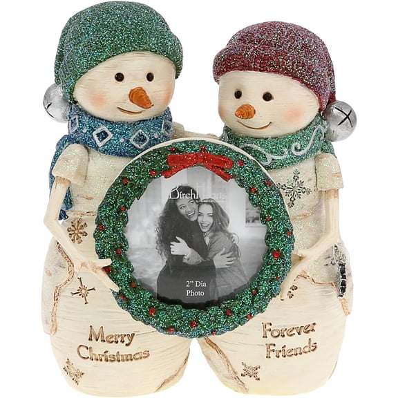 Pavilion Gift Company - Christmas  Friends - 4.5" Snowmen Holding a Frame