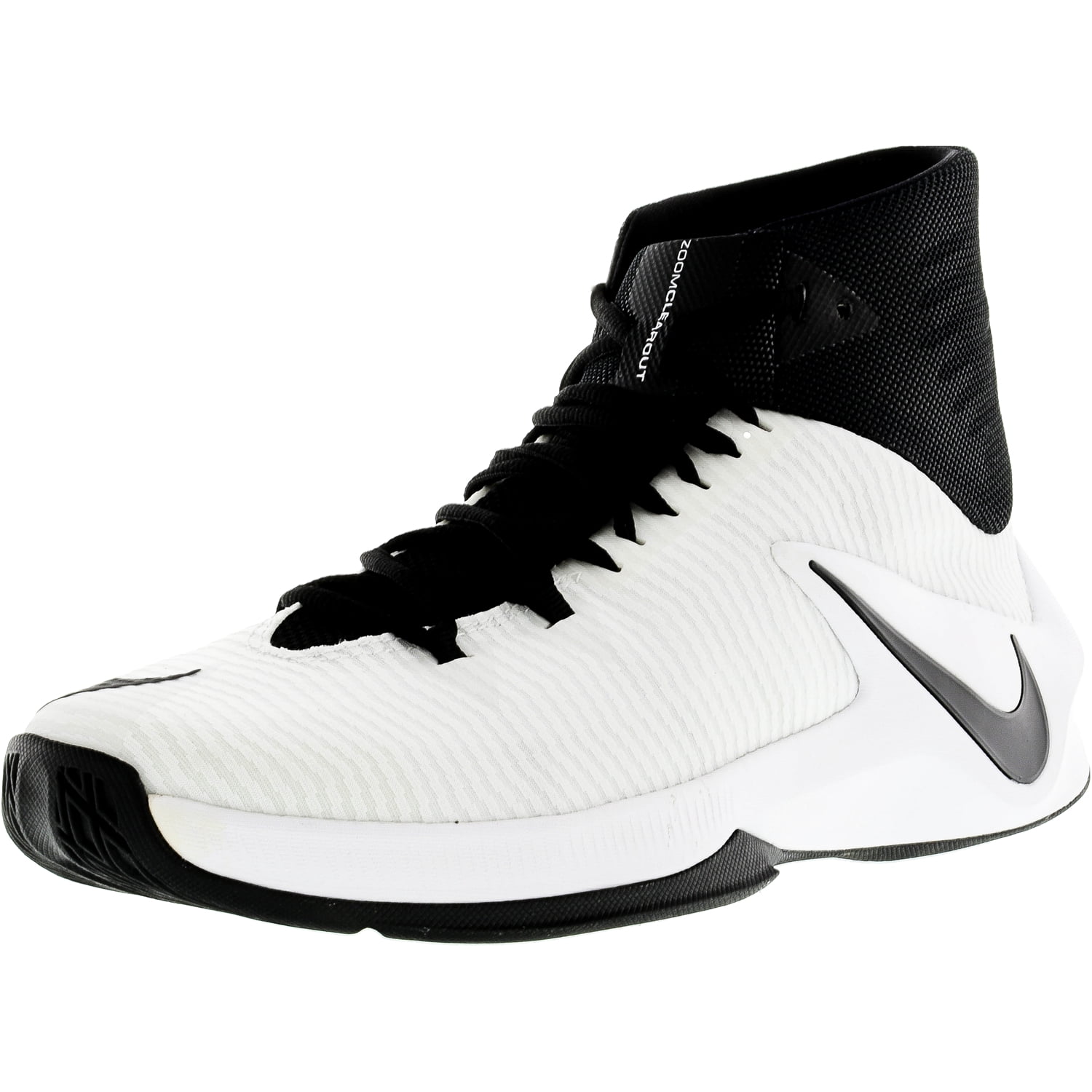 Nike Men's Zoom Clear Out Tb Black / Black-White Ankle-High Fabric ...