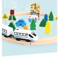 thumbnail image 5 of Y-Loong Kids Electric Train Set Wooden Railway Toys Learning Educational Toys, 5 of 5