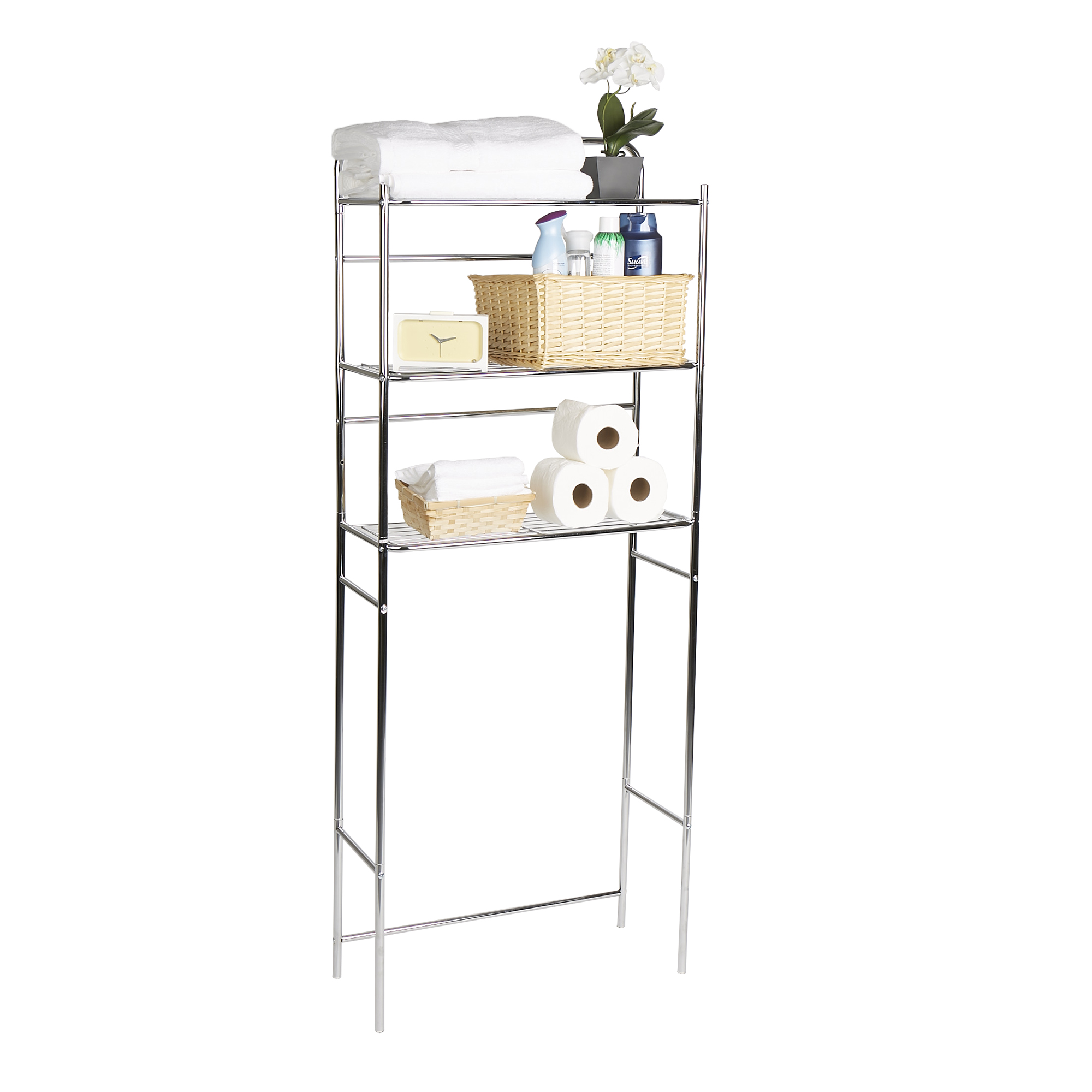 Mind Reader 3 Tier Over the Toilet Rack, Bathroom Stand Accessory