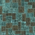 thumbnail image 1 of Ahgly Company Indoor Square Abstract Light Blue Modern Area Rugs, 4' Square, 1 of 4