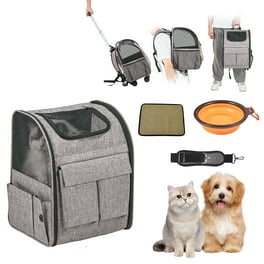 Ollie Hutch Kaya Pet Travel Carrier Trolley with Shock Absorbent Wheels for Dogs Cats Navy Blue Walmart