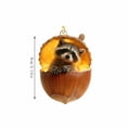 thumbnail image 2 of Taicans forest Animal Acorn Christmas Ornaments - Rustic Woodland Creatures (Raccoon,Hedgehog,Fox,Squirrel,Rabbit,Mouse) in Acorn Shells - Holiday Decor for Christmas Tree,Wreath & Mantel, 2 of 3