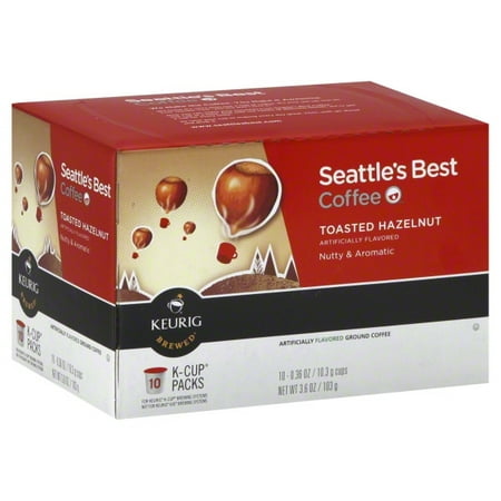Seattle's Best Coffee, K-Cups, Toasted Hazelnut, 10 (Best Deal On K Cups For Coffee)