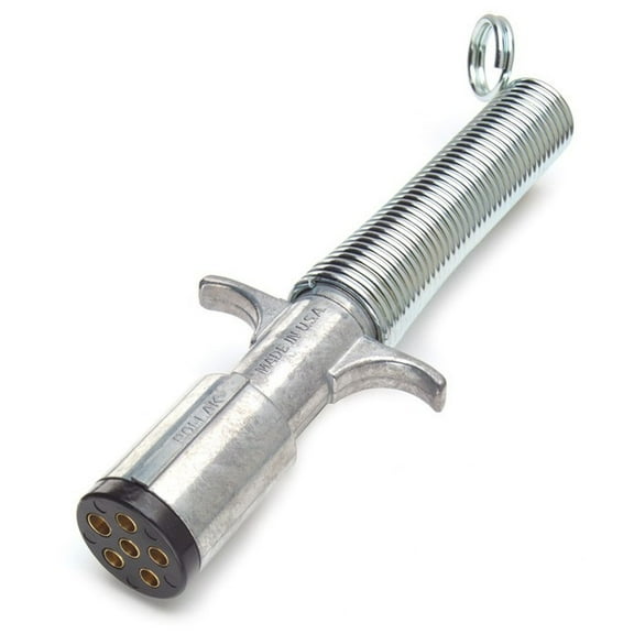 Grote 82-1010 - 6-Way Round Electrical Plug With Guard Trailer End