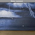 thumbnail image 6 of Ambesonne Ocean Place Mats Set of 4, Rain Clouds Storm Rays, Standard Size, Blue, 6 of 6