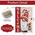 thumbnail image 6 of Christmas Garden Flag 12x18 Double Sided, Burlap Gnome Welcome Xmas Flags Christmas Seasonal Outside Farmhouse Yard Decoration, 6 of 6