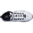 thumbnail image 4 of Skechers Men's Energy Afterburn Lace-Up Sneaker, White/Navy Blue, 10 Wide, 4 of 13