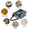 thumbnail image 6 of Rocae Dinosaur for Shoulder Bags for Women Tote Bag for Women with Zipper Closure, 6 of 6